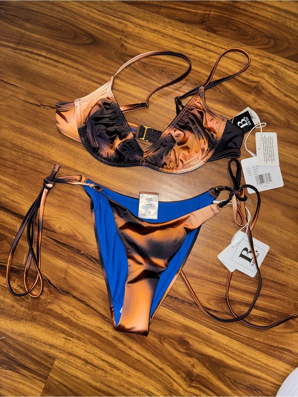 B. Swim Adriatic Tie-Side Bikini Swim Bottoms in Majara - Picture 5 of 10
